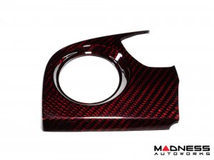 FIAT 500 Custom Dashboard - Carbon Fiber - Dark Red Candy